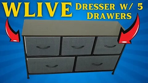 HOW TO ASSEMBLE the WLIVE Dresser for Bedroom with 5 Drawers! (and REVIEW!)