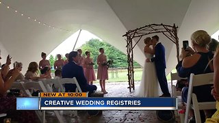Non-traditional registries are the hot new wedding trend