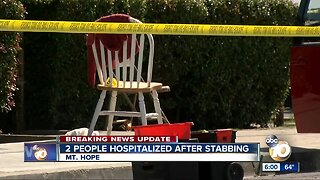 Two people stabbed in Mt. Hope