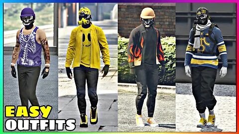 Top 4 Easy To Make Male Tryhard Outfits Using Clothing Glitches #23 (GTA Online)