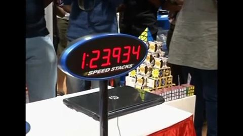 Indian man sets Guinness World Record for speedcubing