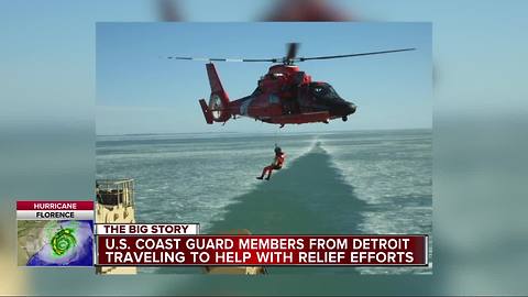 US Coast Guard in Detroit to assist with search and rescue efforts for Hurricane Florence