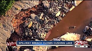 Spillway Breach Cushing Lake