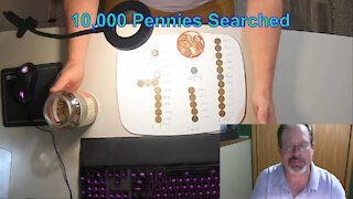 10,000 Pennies Searched