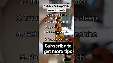 5 habit to help you lose weight