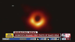 Scientists release first photo of black hole