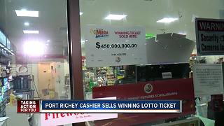 Port Richey clerk who sold winning Mega Millions ticket says she has no idea who won