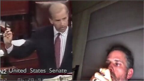 31-Side By Side Video Shows Hunter Biden Smoking Crack, Joe Biden Gives Anti-Crack Crime Bill Speech