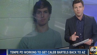 Caleb Bartels being extradited from California