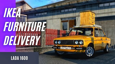 IKEA FURNITURE in time delivery with LADA 1600 (Russian Vaz 2106/Zhiguli 2106)