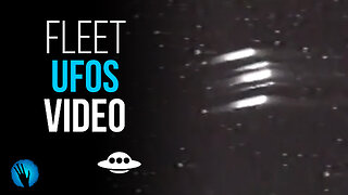 Is this Air Force video showing a fleet of UFOs?