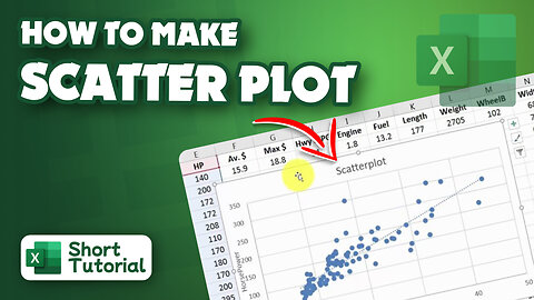 How to make scatter plot in excel