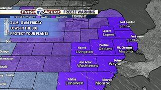 Freeze Warning Tonight