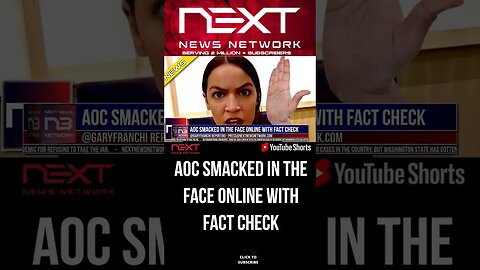 AOC Smacked In the Face Online With Fact Check #shorts