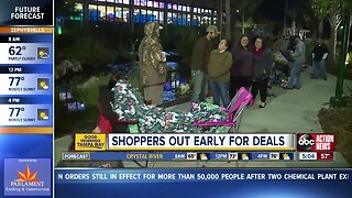 Shoppers out early at Bass Pro Shop on Black Friday