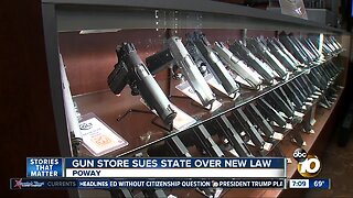 Poway gun store sues state over new law