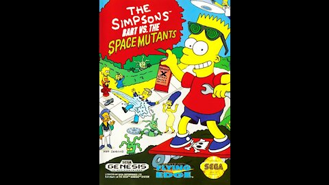 The Simpsons Bart Vs the Space Mutants Sega Mega Drive Genesis Review