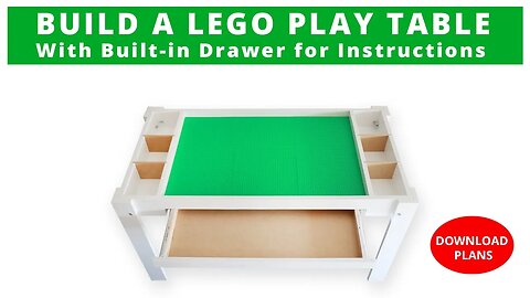 How to Build a Lego Table With Storage for Instructions | Woodworking Project and DOWNLOAD PLANS