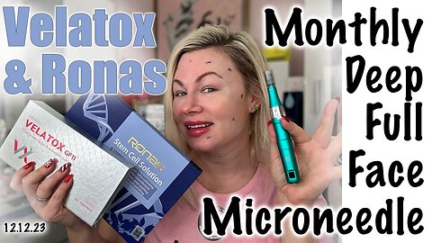 Monthly Deep Full Face Microneedle with Ronas Stem Cells and Velatox, AceCosm | Code Jessica10 saves