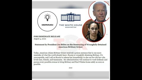 President Biden Calls For The Immediate Release Of Brittney Griner From Russian Prison 😱