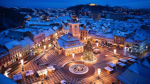 Discover Brașov, the pearl of Transylvania 🇷🇴! Walking tour in snow!