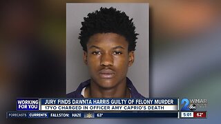 Harris found guilty of burglary, first-degree felony murder in Ofc. Caprio's death