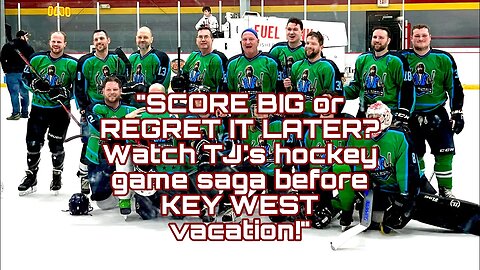 MY SECOND HOCKEY GAME may RUIN our KEY WEST VACATION?Watch TJ RISKS IT ALL to score the winning goal