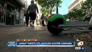 Lawsuit targets city, dockless scooter companies