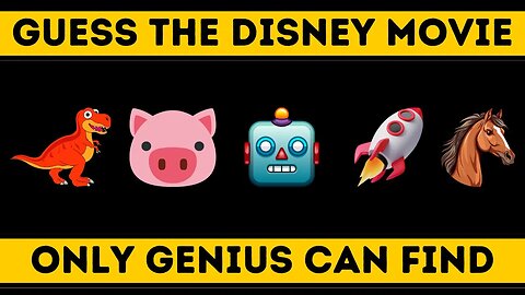 🧐 Decode the Emoji: Can You Identify the Animated Movie? | Fun Emoji Challenge