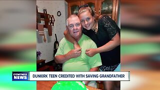 Dunkirk teen credited with saving grandfather's life