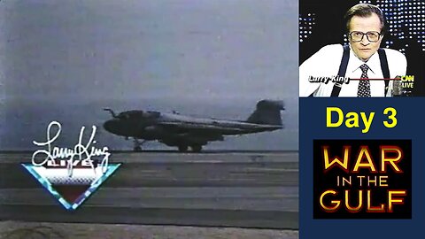 Vintage CNN - Iraq War Day 3 - Larry King Live - Jan18-91 (9:00PM EST)