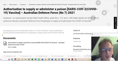 The Western Australian Government describe the Covid injections as Poison in official documents.