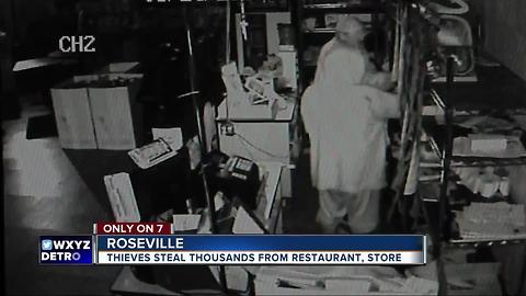 Crooks steal cigarettes and money from business
