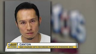 Man charged with recording people in changing area in Canton