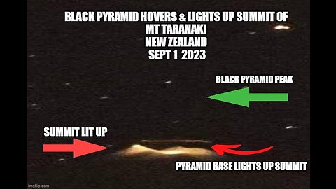 MAORI MORPHEUS IS BACK & DISCLOSES BLACK PYRAMID OVER LOCAL MOUNT TARANAKI, NEW ZEALAND!