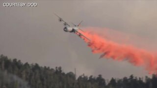 Military airplanes activated to help fight wildfires