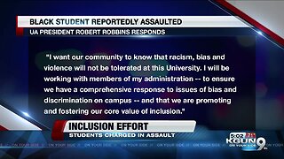 UA and students working to cope with assault on black student