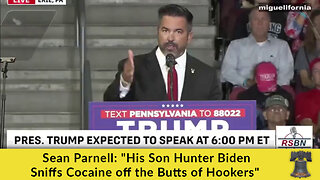 Sean Parnell: "His Son Hunter Biden Sniffs Cocaine off the Butts of Hookers"