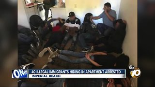 40 illegal immigrants hiding in apartment arrested