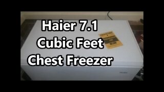 Haier 7.1 cubic feet chest freezer review HF71CL53NW