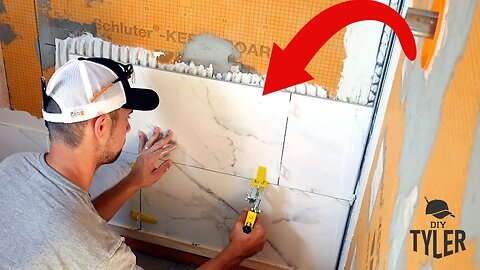 Every Step you Need to Install Large Format Tiles on a new Walk in Shower Wall! Tile walls 101