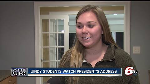 University of Indianapolis students discuss President Trump's State of the Union address