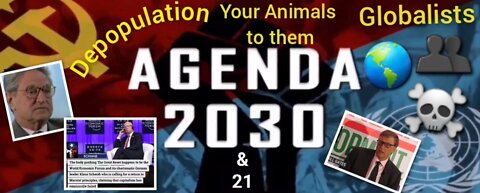☠️🌎👥Meet The Globalist Elites, Want You Dead! & See YOU as Animals! Depopulation Agenda 21 & 2030