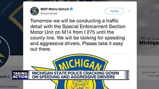 Michigan State Police cracking down on speeding and aggressive drivers