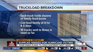 What items local food bank needs to donate to hurricane victims