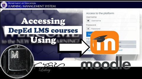 Accessing your Learning Management System using MOODLE APP!