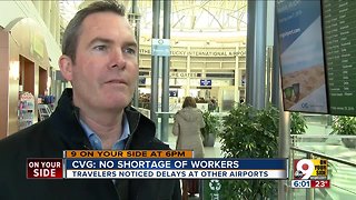 CVG escapes shutdown worker shortage affecting airports