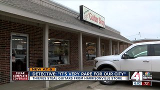 'Irreplaceable' vintage guitars stolen from Harrisonville store