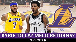 Los Angeles Lakers Rumors On Kyrie Irving Trade & Carmelo Anthony Re-Signing