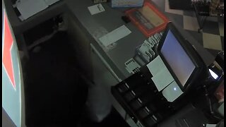 Surveillance of Detroit gas station robbery